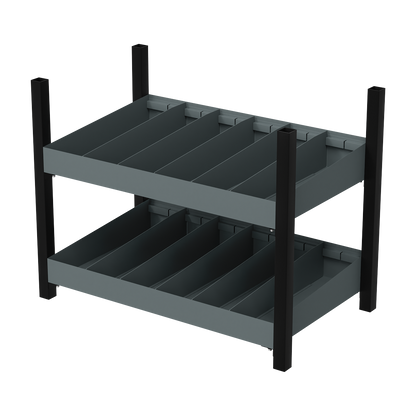 Modular Racking Mid Unit 2 Compartment Shelve 580mm