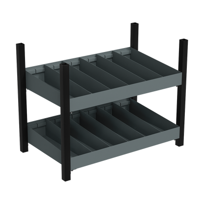 Modular Racking Mid Unit 2 Compartment Shelve 580mm