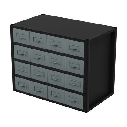 Modular Racking Mid Unit 16 Small Drawers 580mm