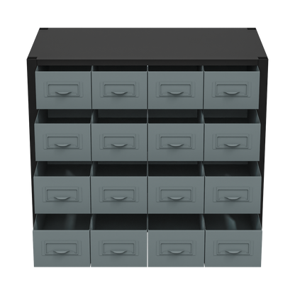 Modular Racking Mid Unit 16 Small Drawers 580mm