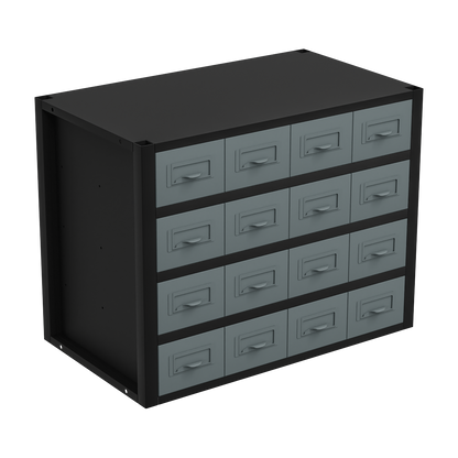 Modular Racking Mid Unit 16 Small Drawers 580mm