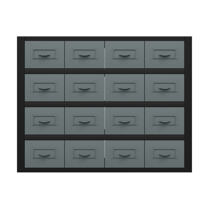 Modular Racking Mid Unit 16 Small Drawers 580mm