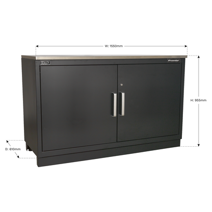 Premier™ Heavy-Duty Modular Floor Cabinet 2 Door 1550mm