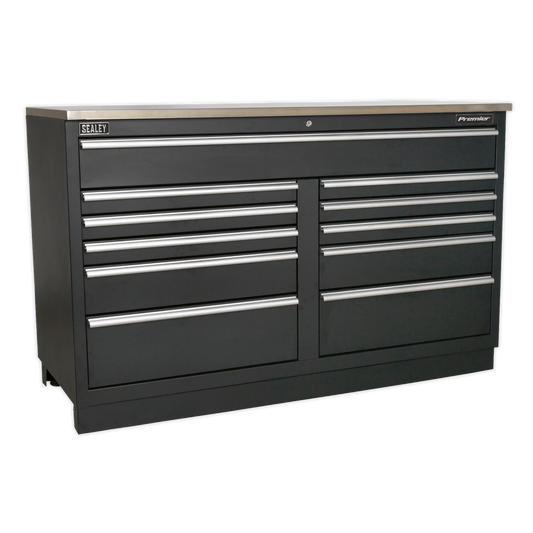 Premier™ Heavy-Duty Modular Floor Cabinet 11 Drawer 1550mm