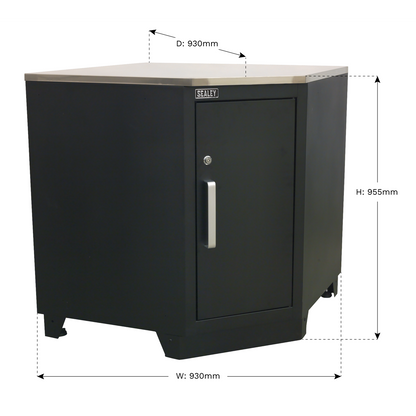 Premier™ Heavy-Duty Modular Corner Floor Cabinet 930mm