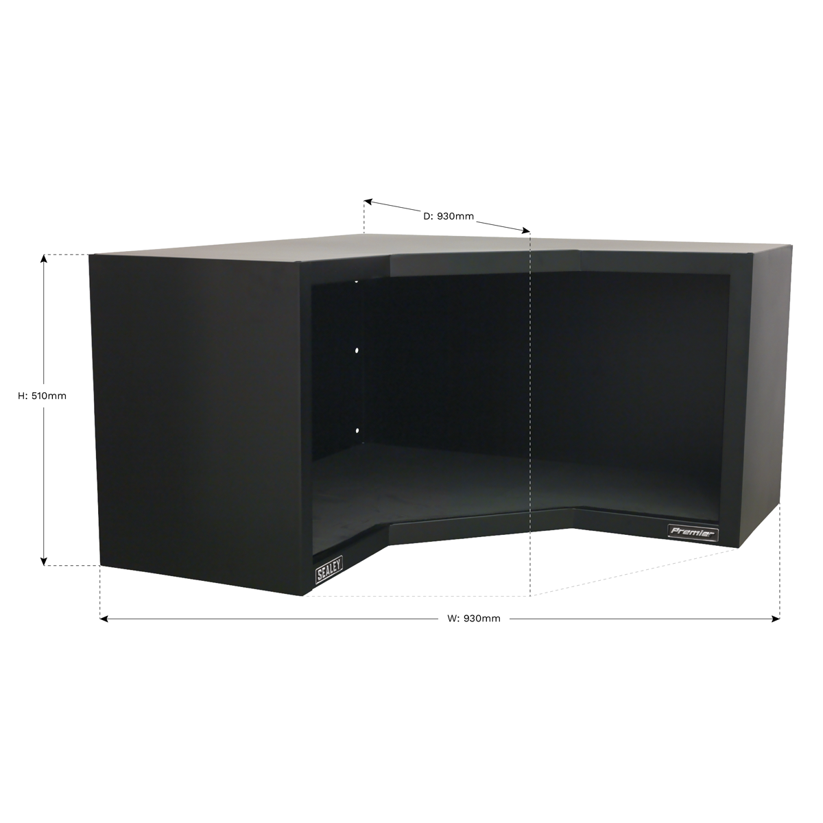 Premier™ Heavy-Duty Modular Corner Wall Cabinet 930mm