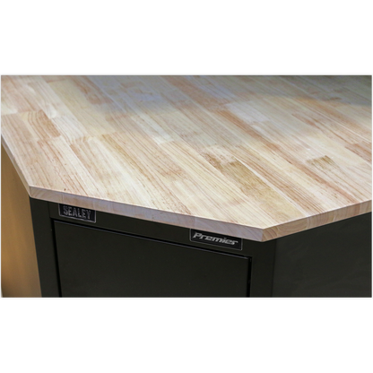 Premier™ Hardwood Corner Worktop 930mm