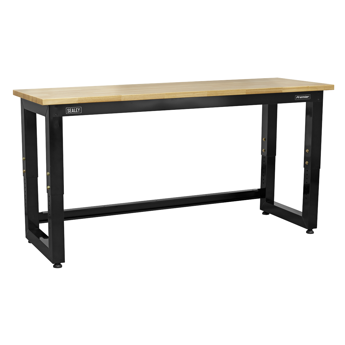 Premier™ Heavy-Duty Steel Adjustable Workbench with Wooden Worktop 1830mm