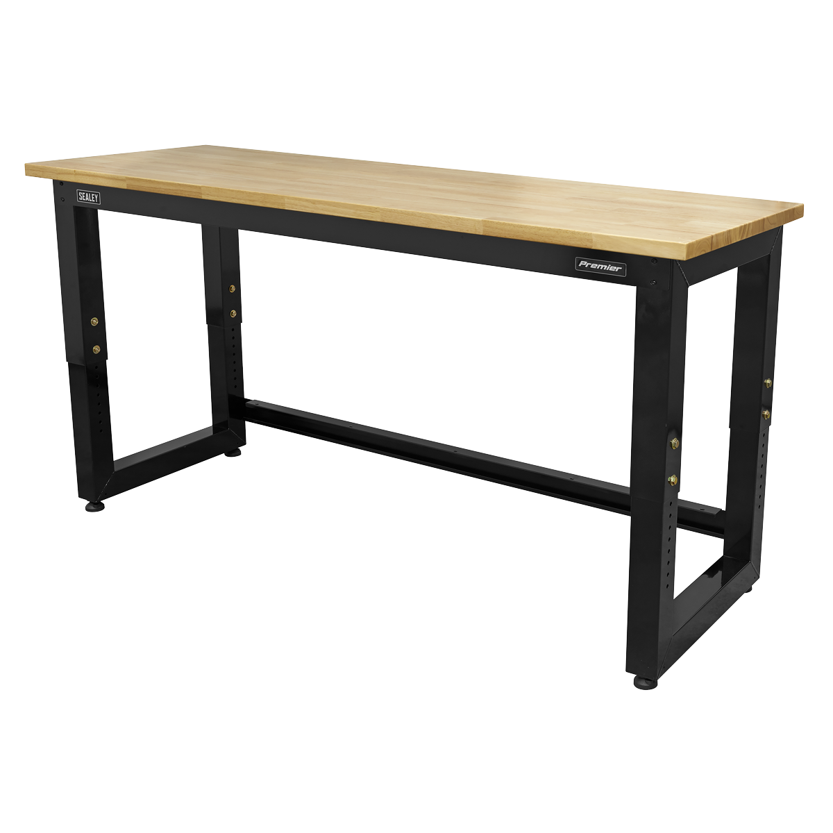 Premier™ Heavy-Duty Steel Adjustable Workbench with Wooden Worktop 1830mm