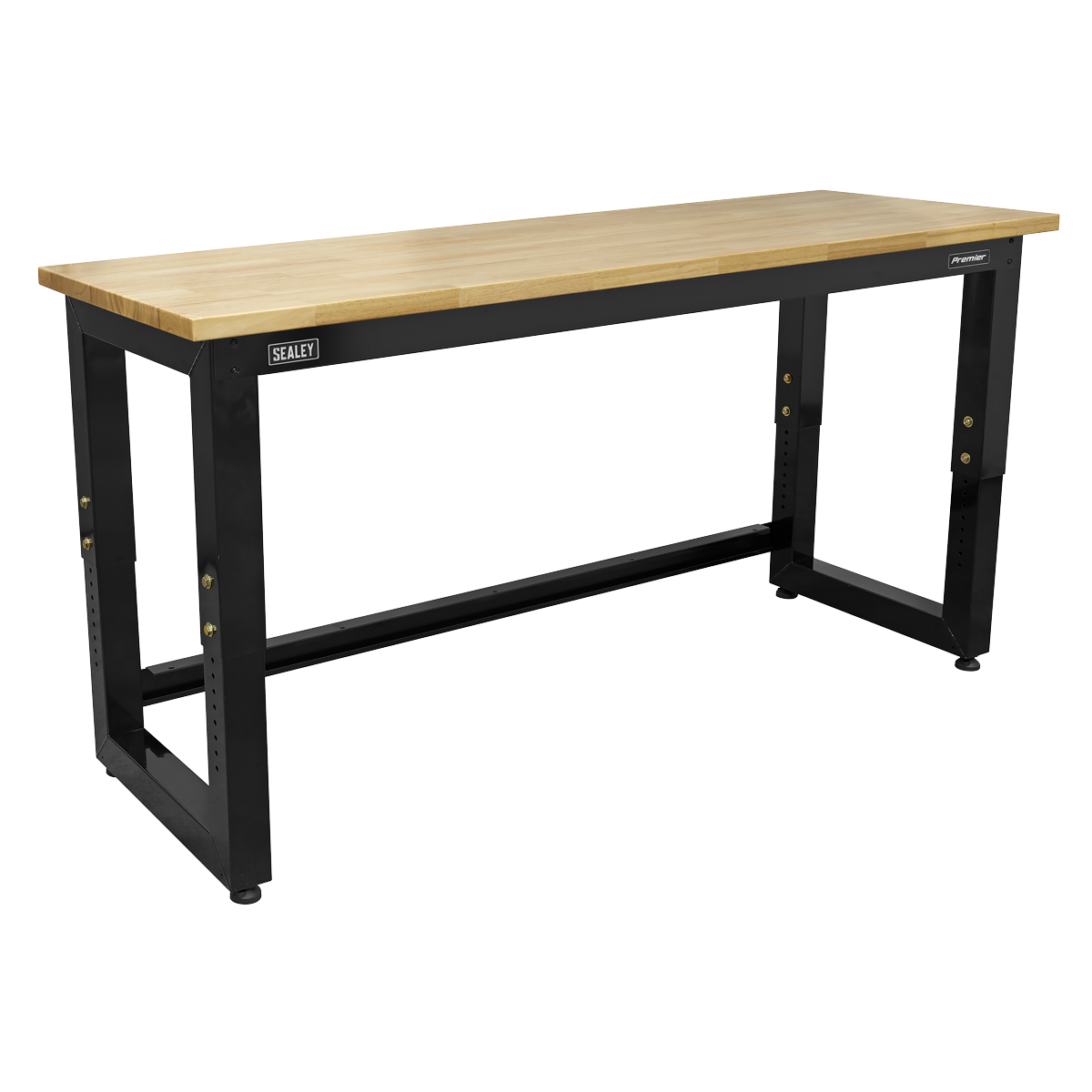Premier™ Heavy-Duty Steel Adjustable Workbench with Wooden Worktop 1830mm