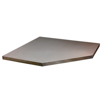 Superline PRO® Stainless Steel Worktop for Modular Corner Cabinet 865mm