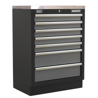 Superline PRO® Corner Storage System with Stainless Worktop 1.55m