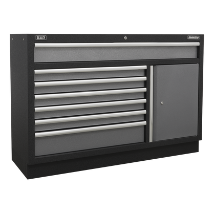 Superline PRO® Modular Storage System Combo with Pressed Wood Worktop