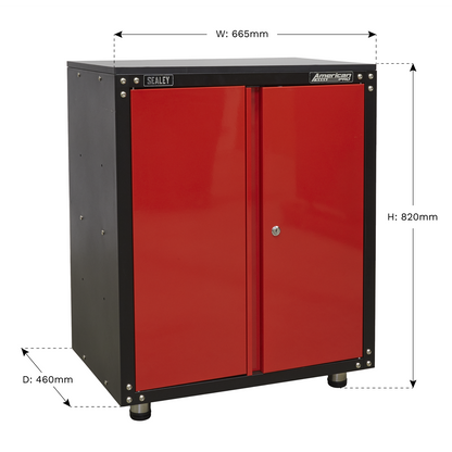 American PRO® Modular Cabinet with Worktop 2 Door 665mm