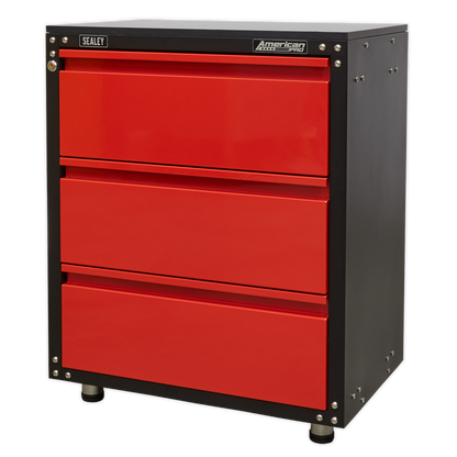 American PRO® Modular Cabinet with Worktop 3 Drawer 665mm
