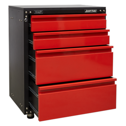 American PRO® Modular Cabinet with Worktop 4 Drawer 665mm