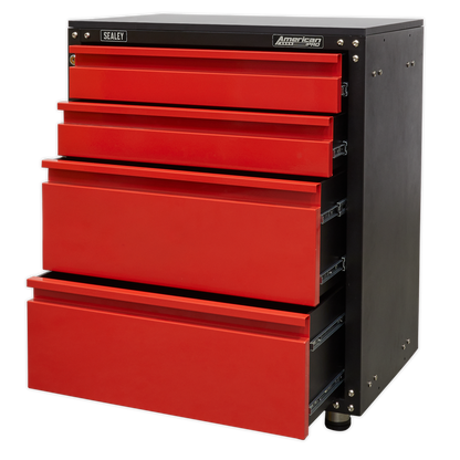 American PRO® Modular Cabinet with Worktop 4 Drawer 665mm