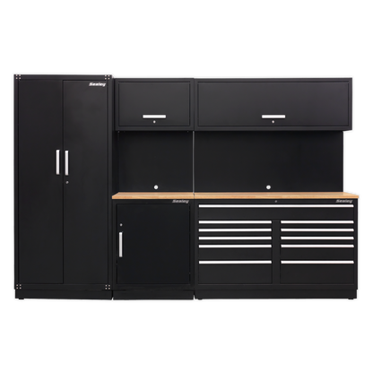 Premier™ Storage System with Hardwood Worktop 3.26m