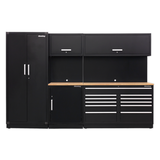 Premier™ Storage System with Hardwood Worktop 3.26m