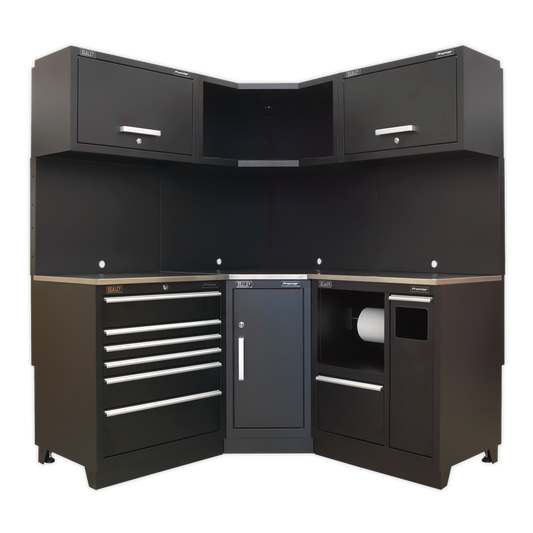 Premier™ Corner Storage System with Stainless Worktop 1.71m