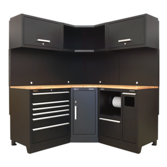 Premier™ Corner Storage System with Hardwood Worktop 1.71m