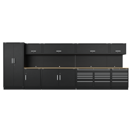 Premier™ Storage System with Hardwood Worktop 5.58m