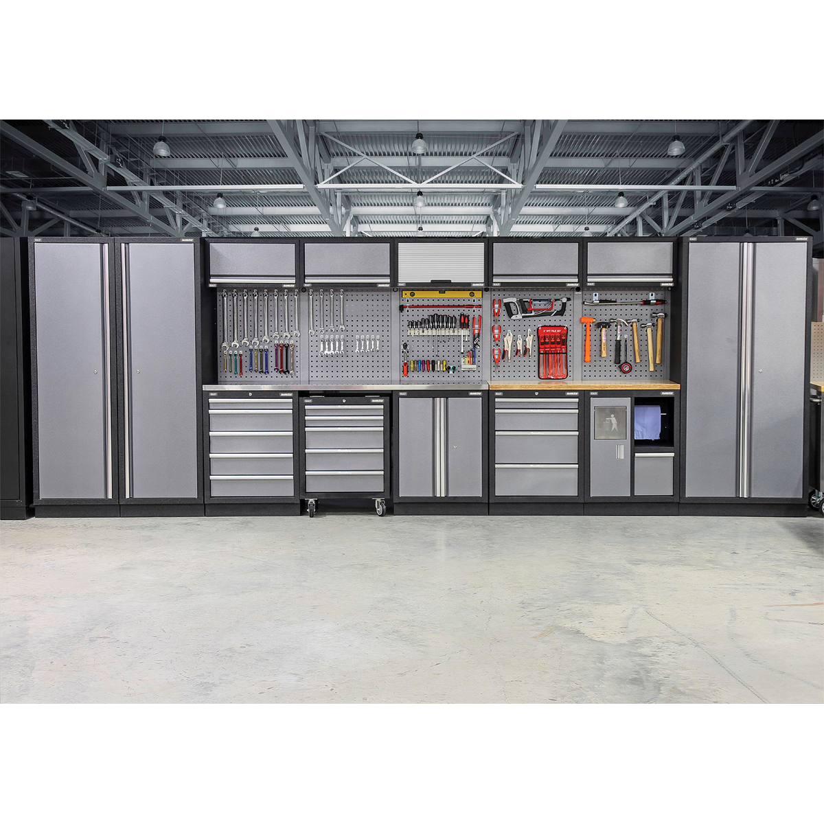 Superline PRO® Storage System with Wood Worktop 4.92m