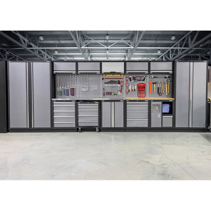 Superline PRO® Storage System with Wood Worktop 4.92m