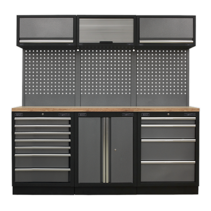 Superline PRO® Storage System with Wood Worktop 2.04m