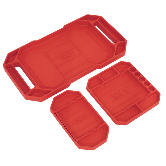 Non-Slip Flexible Tool Trays - Pack of 3