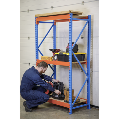 Heavy-Duty Shelving Unit with 3 Beam Set 900kg Capacity Per Level