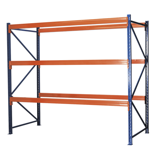 Heavy-Duty Racking Unit with 3 Beam Set 1000kg Capacity Per Level