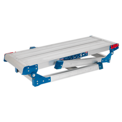 Folding Platform 2-Tread Aluminium - EN 131