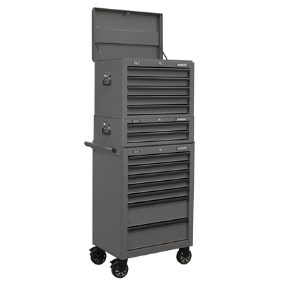 Superline PRO® Topchest, Mid-Box Tool Chest & Rollcab Combination 14 Drawer