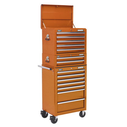 Superline PRO® Topchest, Mid-Box Tool Chest & Rollcab Combination 14 Drawer