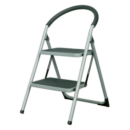 Step Stool 2-Tread 150kg Capacity - BS EN14183