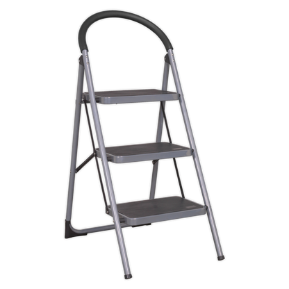 Step Stool 3-Tread 150kg Capacity - BS EN 14183