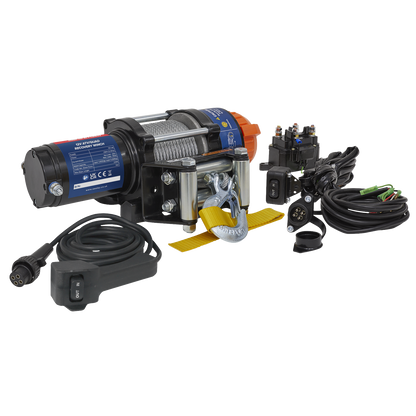 ATV/Quad Recovery Winch 1135kg (2500lb) Line Pull 12V