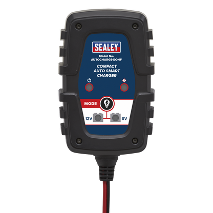 6/12V Compact Smart Trickle Charger & Maintainer 1A