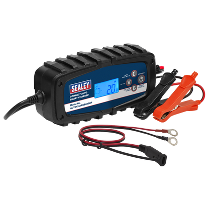 6/12V Compact Auto Smart Charger & Maintainer 4A