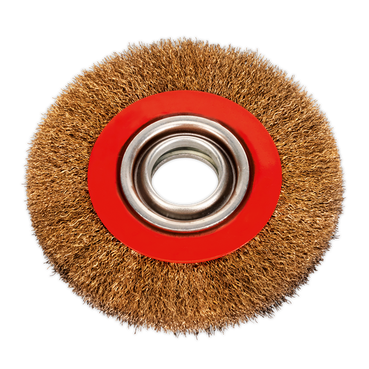 150 x 20mm Crimped Wide Wire Wheel 32mm Bore