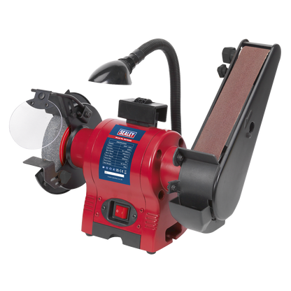 150mm Bench Grinder with 50mm Belt Sander & Worklight 250W/230V