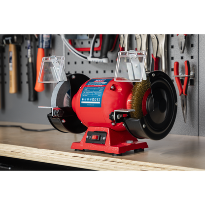 150mm Bench Grinder with Wire Wheel 370W/230V