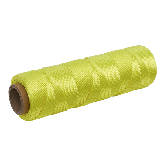 Braided Nylon Brick Line 76m - Yellow