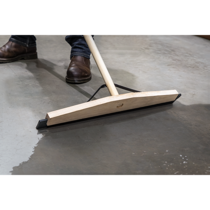 Rubber Floor Squeegee with Wooden Handle 24"(600mm)