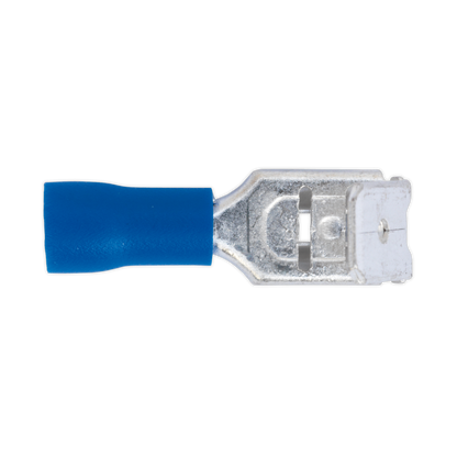 Piggy-Back Terminal 6.3mm, Blue - Pack of 100