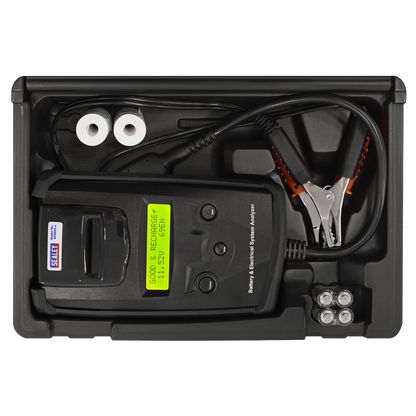 Digital Battery & Alternator Tester with Printer 6/12/24V