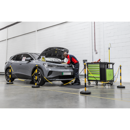 Post with Base - Black/Yellow