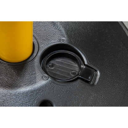 Post with Base - Black/Yellow