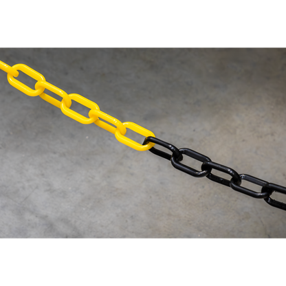 Post & Chain Kit 25m - Black/Yellow
